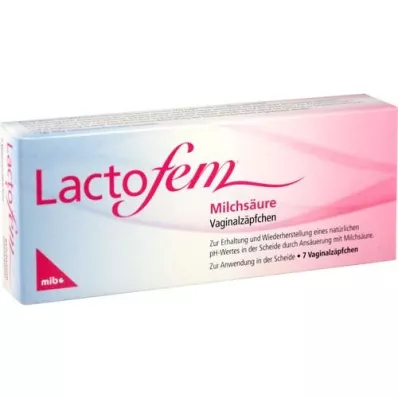 LACTOFEM Supositorios vaginales de ácido láctico, 7 uds