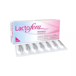 Supositorios vaginales de ácido láctico Lactofem, 7 piezas