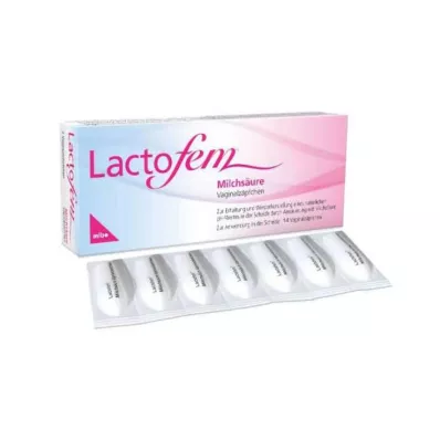 Supositorios vaginales de ácido láctico Lactofem, 14 piezas
