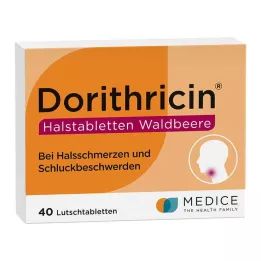 DORITHRICIN Pastillas para la garganta de bayas silvestres, 40 uds