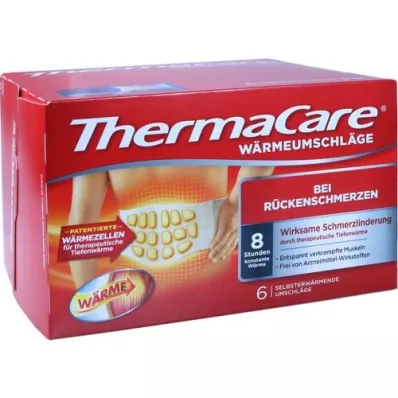 THERMACARE Vendas de espalda S-XL para aliviar el dolor, 6 uds