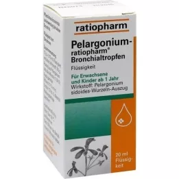 PELARGONIUM-RATIOPHARM Gotas bronquiales, 20 ml