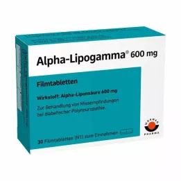 ALPHA-LIPOGAMMA 600 mg comprimidos recubiertos con película, 30 unidades
