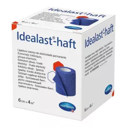 IDEALAST-venda adhesiva de color 6 cmx4 m azul, 1 ud
