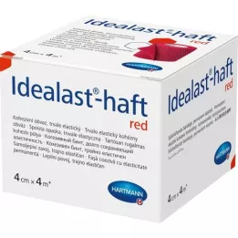 IDEALAST-venda adhesiva de color 4 cmx4 m roja, 1 ud