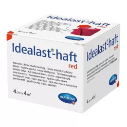 IDEALAST-venda adhesiva de color 4 cmx4 m roja, 1 ud