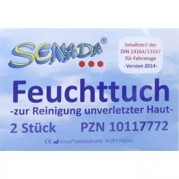 SENADA Toallita húmeda, 2 uds