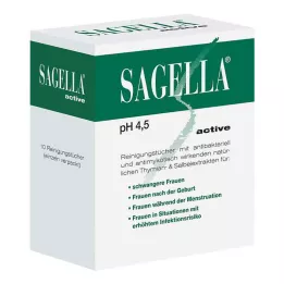 SAGELLA toallitas limpiadoras activas, 10 uds