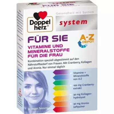 DOPPELHERZ para SIE pastillas del sistema, 30 uds