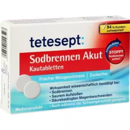 TETESEPT Comprimidos masticables Heartburn Acute, 20 uds