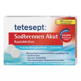 Tabletas masticables agudas para la acidez estomacal de Tetesept, 20 piezas
