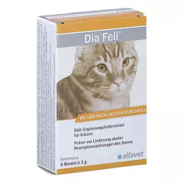 DIA FELI Polvo para gatos, 6X3 g