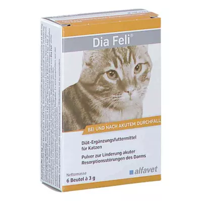DIA FELI Polvo para gatos, 6X3 g