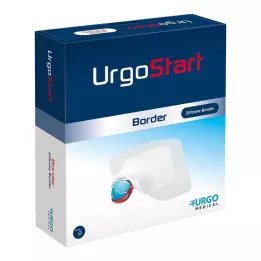 URGOSTART Apósito de espuma para heridas Border 8x8 cm, 10 uds