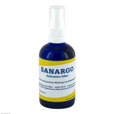 Botella de spray de plata coloidal Sanargo, 100 ml