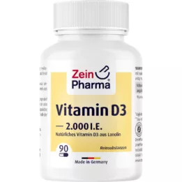 VITAMIN D3 2.000 U.I. cápsulas, 90 uds