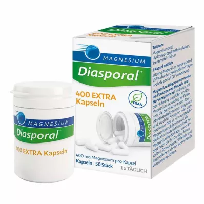 Magnesio diasporal 400 cápsulas extra, 50 st