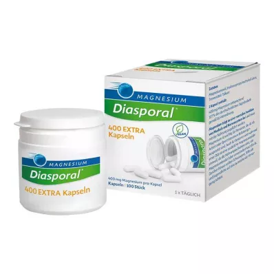 Magnesio diasporal 400 cápsulas extra, 100 st