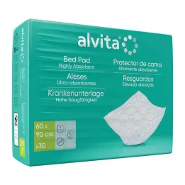 ALVITA Almohadilla para pacientes 60x90 cm, 30 piezas