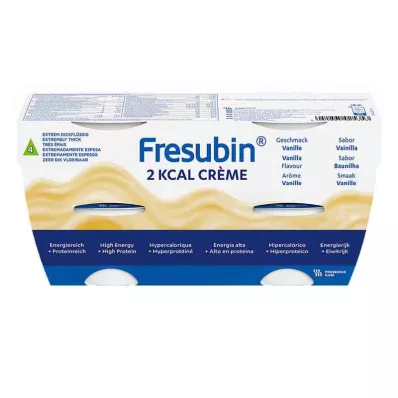 Fresubin 2 kcal crema vainilla |Pudín &amp; alimento para la construcción (4x125 g)