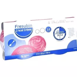 FRESUBIN 2 kcal Crema de fresas silvestres en taza, 4X125 g