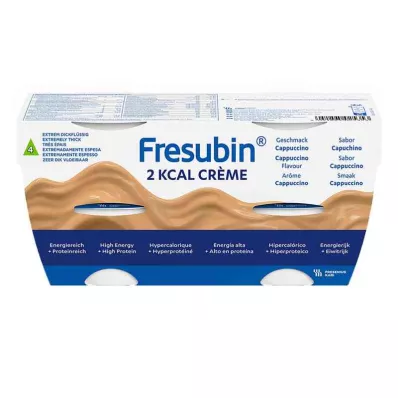 Fresubin 2 kcal Crema Capuchino |Pudín &amp; alimento para la construcción (4x125 g)