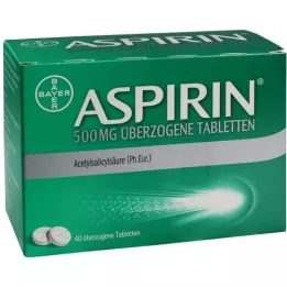 ASPIRIN 500 mg comprimidos recubiertos, 40 uds