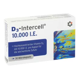 D3-INTERCELL 10.000 U.I. cápsulas, 30 uds