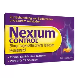 NEXIUM Control 20 mg comprimidos con recubrimiento entérico, 14 uds