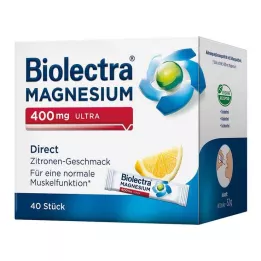 BIOLECTRA Magnesio 400 mg ultra Directo Limón, 40 uds
