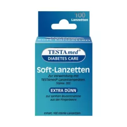 TESTAMED Lancetas blandas, 100 unidades