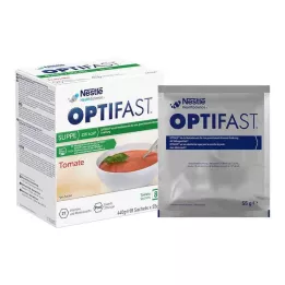 OPTIFAST sopa casera de tomate en polvo, 8X55 g
