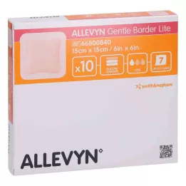 ALLEVYN Apósito de espuma Gentle Border Lite 15x15 cm, 10 unidades