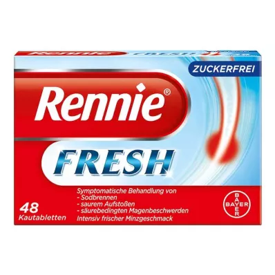 Tabletas masticables Rennie Fresh, 48 PC