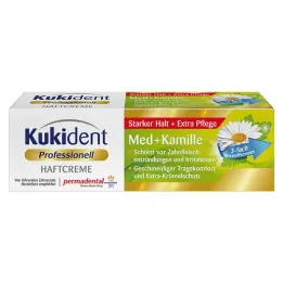 KUKIDENT Crema adhesiva Med+camomila, 40 g