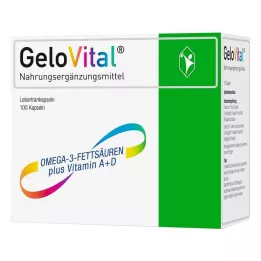 GELOVITAL Suplemento dietético cápsulas de aceite de hígado de bacalao, 100 uds