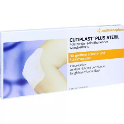 Cutiplast Plus vendaje estéril de 10x19,8 cm, 5 piezas