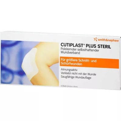 Cutiplast Plus vendaje estéril de 10x24,8 cm, 5 piezas
