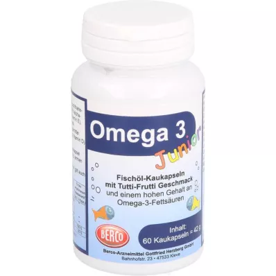 OMEGA-3 Junior Berco Cápsulas Masticables, 60 uds