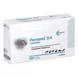 REMEND Lubrigel para perro/gato/caballo, 4 x 10 ml