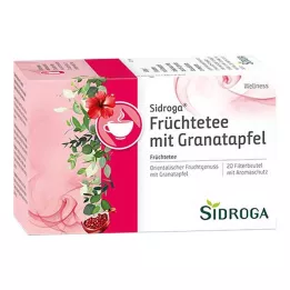 SIDROGA Té de frutas Wellness con granada Bolsa con filtro, 20X2,0 g