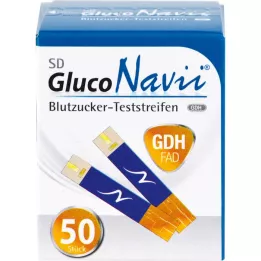 SD GlucoNavii GDH Tiras reactivas de glucosa en sangre, 1X50 uds