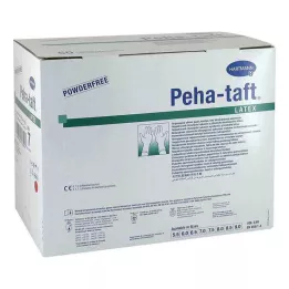 PEHA-TAFT látex OP-Guantes talla 7, 50X2 uds