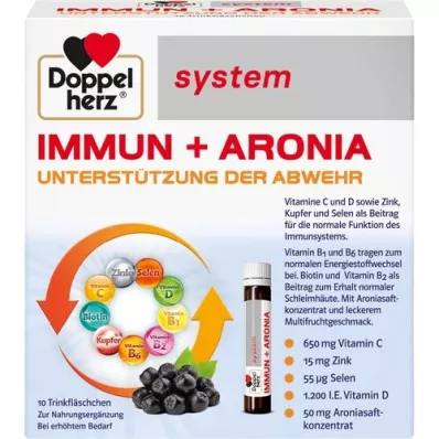 DOPPELHERZ Ampollas del sistema Immun+Aronia, 10 uds
