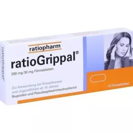 RATIOGRIPPAL 200 mg/30 mg comprimidos recubiertos con película, 10 uds