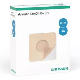 ASKINA DresSil Borde Sil.Schaumst.V.6x6 cm, 10 uds