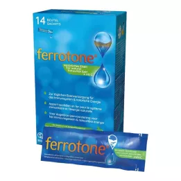 FERROTONE Comprimido de hierro con concentrado de manzana y vitamina C, 14 x 25 ml