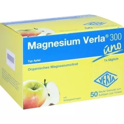 MAGNESIUM VERLA 300 gránulos de manzana, 50 uds