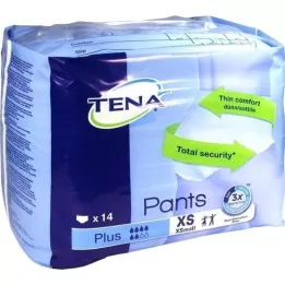 TENA PANTS más XS pantalones desechables ConfioFit de 50-70 cm, 14 unidades