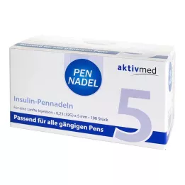 PEN-NADELN Universal 5 cánulas 0,23x5 mm 32 G, 100 uds